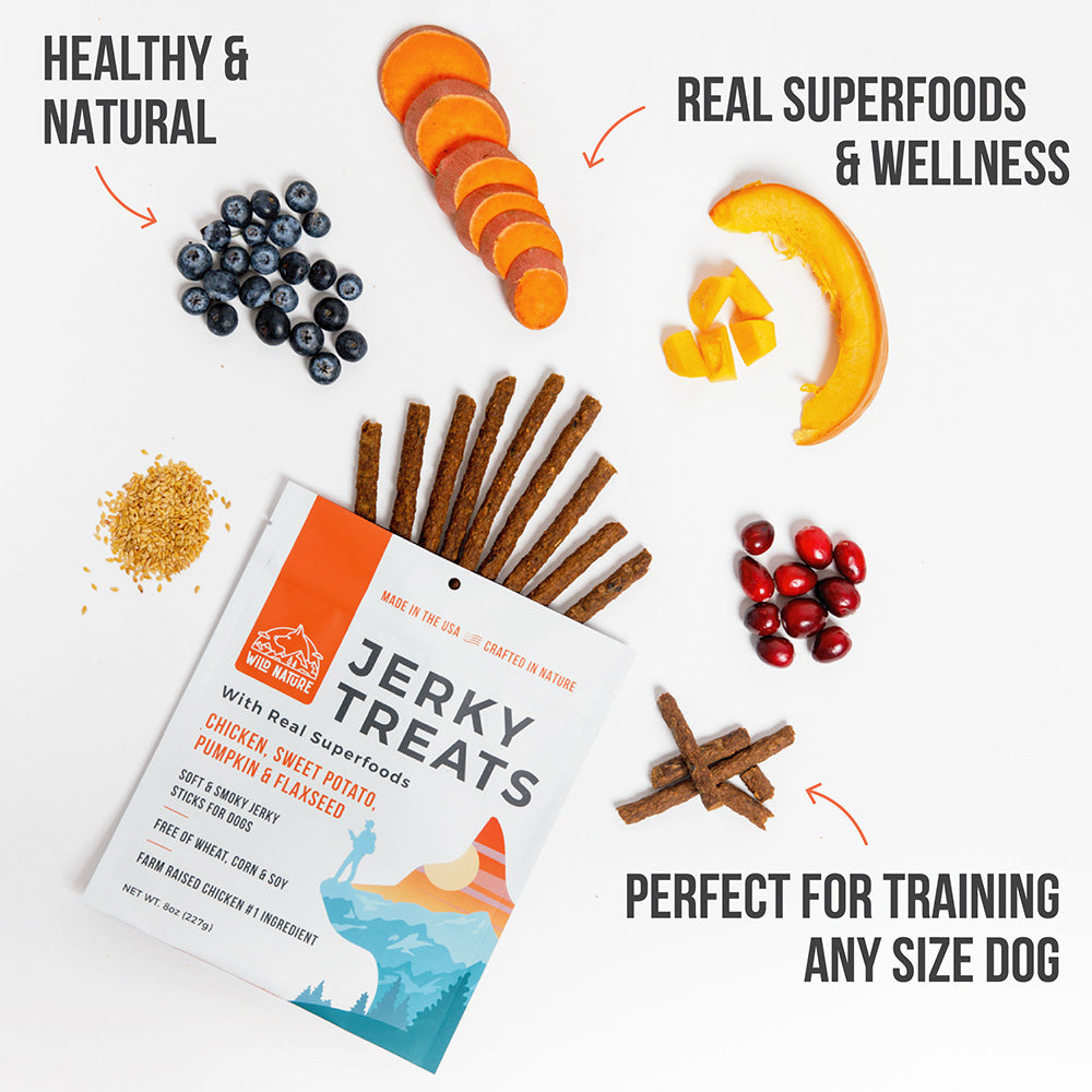 Chicken & Superfoods Jerky Dog Treats